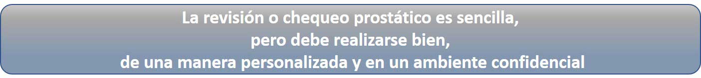 Chequeo prostático